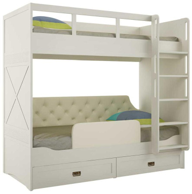 Спальня "Кантри" (КА-845.25) кровать 2-х ярусная (Валенсия) - Ангстрем - фото в интернет-магазине Арктика