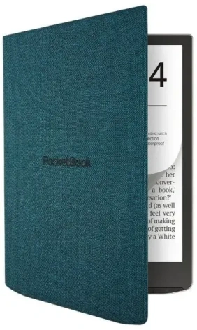 Обложка PocketBook HN-FP-PU-743G-SG-WW Сине-зелёная, Flip для 743G InkPad 4 - фото в интернет-магазине Арктика