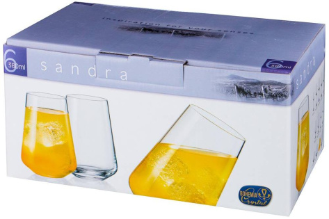 Набор стаканов "Sandra White" 674-718 6 шт/380 мл - Арти М - фото в интернет-магазине Арктика