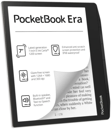 Электронная книга PocketBook 700 ERA Stardust Silver (PB700-U-16-WW) - фото в интернет-магазине Арктика