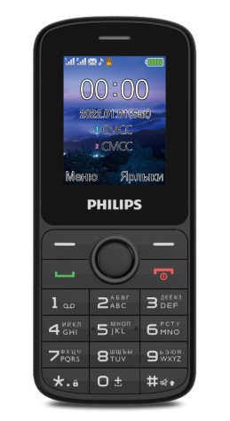 Мобильный телефон Philips Xenium E2101 Black - фото в интернет-магазине Арктика