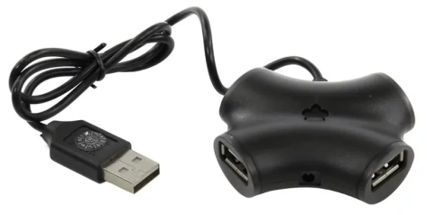 Концентратор USB 2.0 CBR CH-100 (4 порта) (черный) - фото в интернет-магазине Арктика