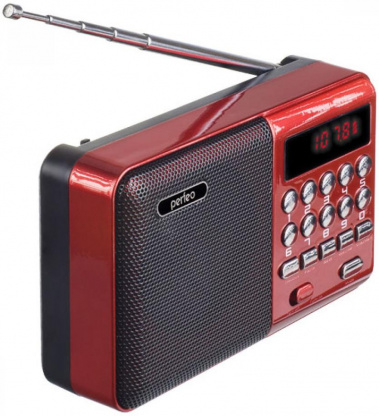 Радиоприемник Perfeo Palm red (i90-RED) PF_A4871 - фото в интернет-магазине Арктика