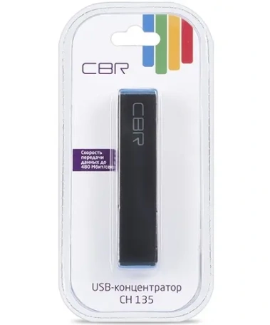 Концентратор USB 2.0 CBR CH-135 (4 порта) - фото в интернет-магазине Арктика