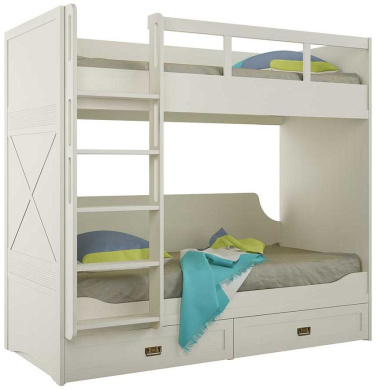 Спальня "Кантри" (КА-845.25) кровать 2-х ярусная (Валенсия) - Ангстрем - фото в интернет-магазине Арктика