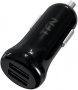 Зарядное устройство авто TFN 2 USB 2.4A black (TFN-CC2U24ABK)*
