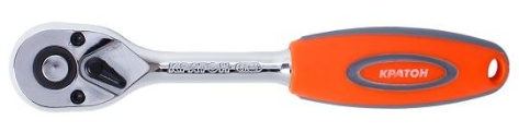 Ключ-трещотка Кратон с обрезиненной ручкой 1/2" (72зуб.) - фото в интернет-магазине Арктика