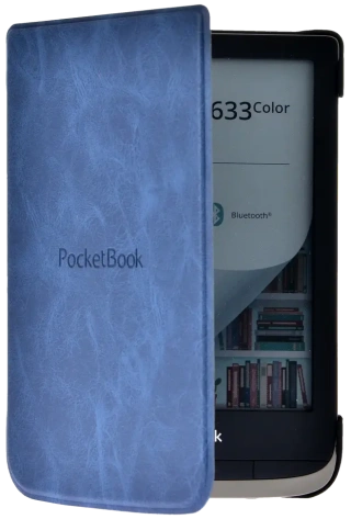 Обложка PocketBook PBC-628-BL-RU Синяя для 606/616/627/628/632/633  - фото в интернет-магазине Арктика