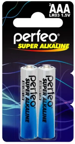 Батарейка Perfeo LR03-2BL mini Super Alkaline 2 шт - фото в интернет-магазине Арктика