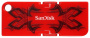 Флеш диск Sandisk 16 Gb USB 2.0 Cruzer Pop Tribal (красная)