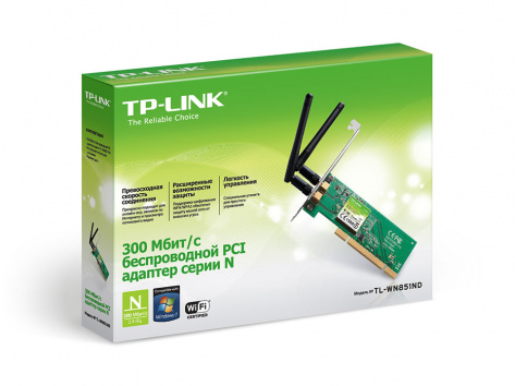 Сет-кар TP-Link TL-WN851ND PCI - фото в интернет-магазине Арктика
