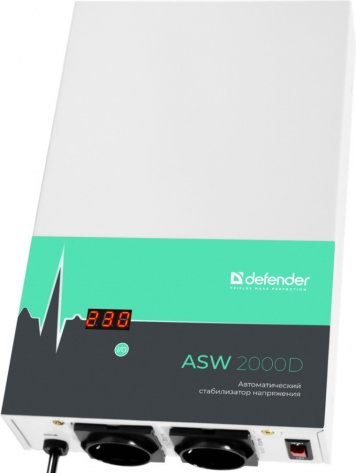 Стабилизатор напряжения Defender ASW 2000D - фото в интернет-магазине Арктика
