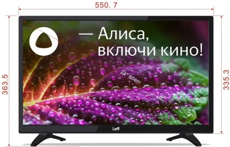 Телевизор LEFF 24F560T Smart TV - фото в интернет-магазине Арктика