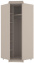 Спальня "Адажио" (АГ-231.02) шкаф угловой с зерк (кашемир серый) - Ангстрем - фото в интернет-магазине Арктика