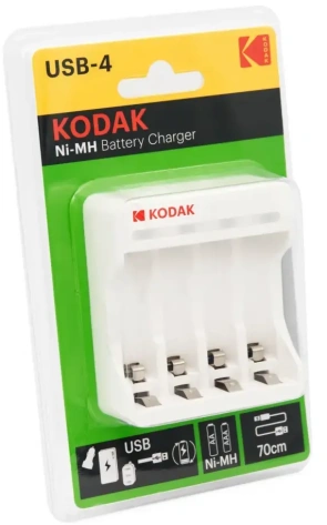 Зарядное устройство Kodak C8002B USB-4 (K4AA/AAA) - фото в интернет-магазине Арктика