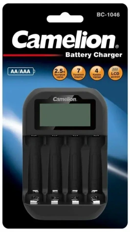 Зарядное устройство Camelion BC-1046 (быстр. зар. 4хAA/AAA с индикацией) - фото в интернет-магазине Арктика
