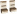 Спальня "Севилья" комплект тумб прикроватных 1,0 м (крафт табачный/дуб приморский) - Евромебель - каталог товаров магазина Арктика