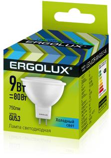 Лампа светодиодная Ergolux LED-JCDR-9w-GU5.3-4K - фото в интернет-магазине Арктика