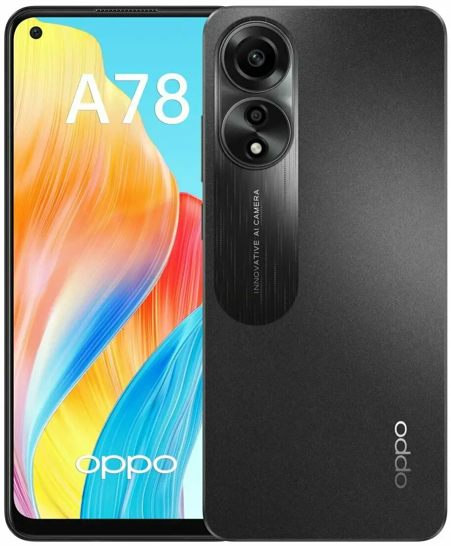 Мобильный телефон OPPO A78 8+256Gb Черный (CPH2565) - купить по выгодной  цене во Владикавказе