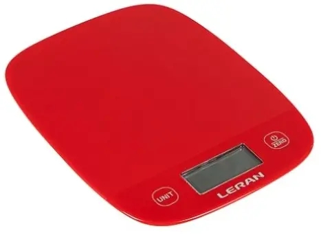 Весы кухонные LERAN EKS SIMPLE LINE RED - фото в интернет-магазине Арктика