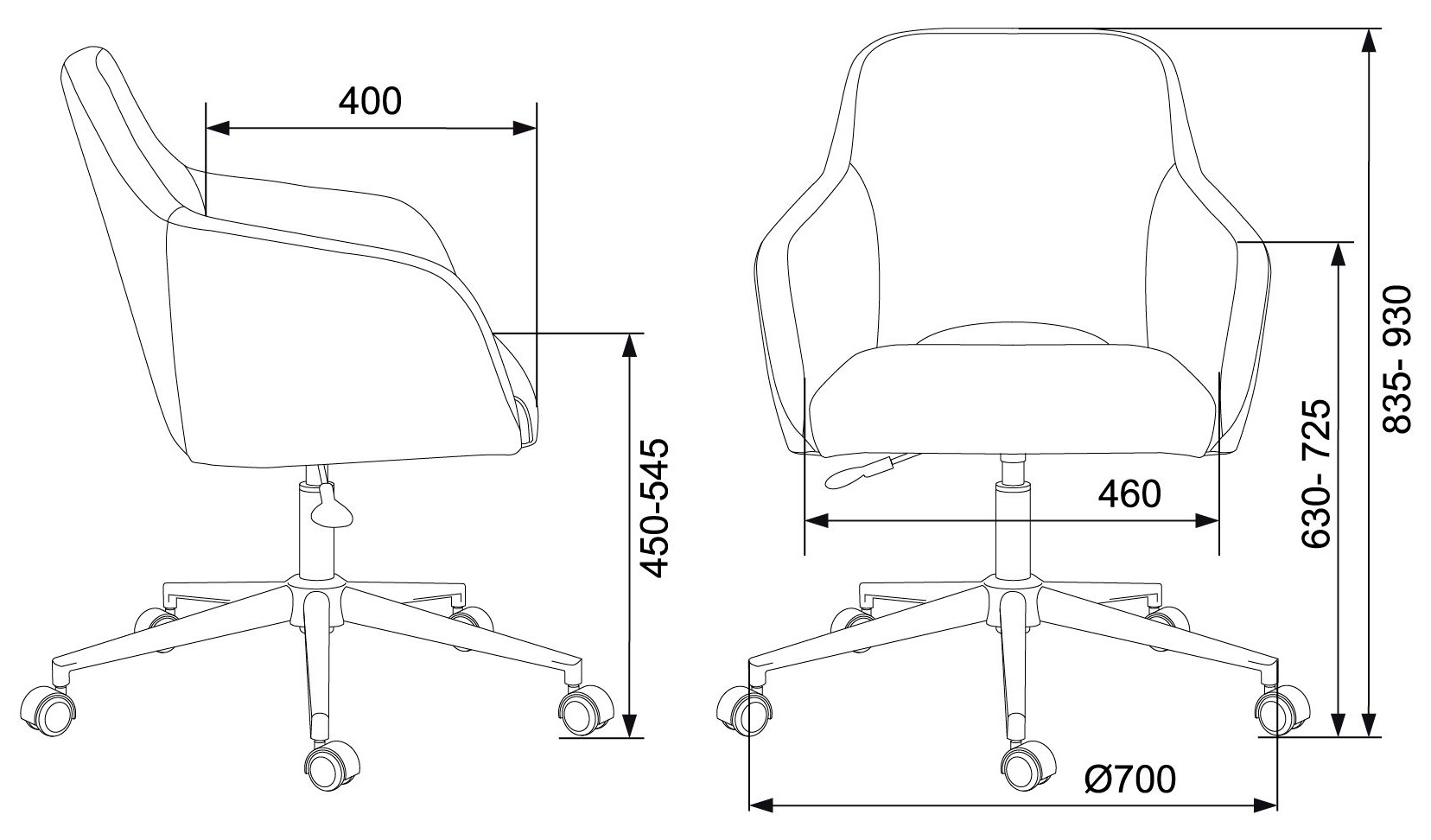 Кресло ch 725 axsn