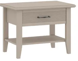 Спальня "Кантри" (КА-300.09) тумба прикров (Кашемир серый) - Ангстрем - фото в интернет-магазине Арктика