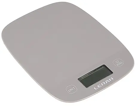 Весы кухонные LERAN EKS SIMPLE LINE GREY - фото в интернет-магазине Арктика