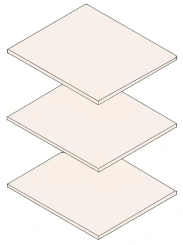 Спальня "Нора" комплект полок на шкаф 1 дв и 3 дв (персидский жемчуг) - Мебельград - каталог товаров магазина Арктика