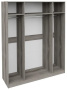 Спальня "Манхеттен" ТД100.07.44(1) каркас шкафа комбинированного с 4 дверями тип 1  (Дуб Гамильтон ) - ВКДП