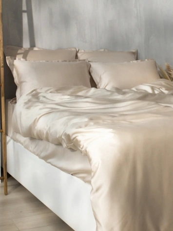 Простыня на резинке SL Home Tencel 200*200+30 см , цв. бежевый 10285312 - Сима-ленд - фото в интернет-магазине Арктика
