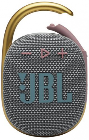 Портативная акустика JBL Clip 4 Grey (JBLCLIP4GRY) - фото в интернет-магазине Арктика