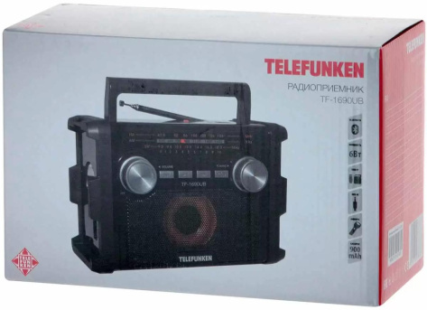 Радиоприемник Telefunken TF-1690UB Black Grey - фото в интернет-магазине Арктика