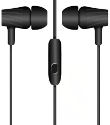 Наушники + микрофон Krutoff HF-T83 (черные) (09612) - каталог товаров магазина Арктика