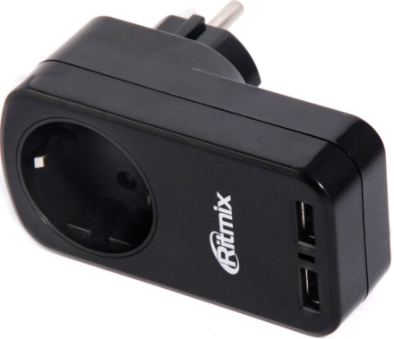 Зарядное устройство для USB RITMIX RM-018RB - фото в интернет-магазине Арктика