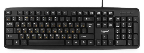 Клавиатура Gembird KB-8320U-Ru_Lat-BL USB (черная) - фото в интернет-магазине Арктика