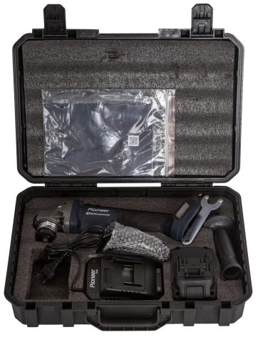 Углошлифовальная машинка аккумуляторная Pioneer AG-E20V-125-01B - фото в интернет-магазине Арктика