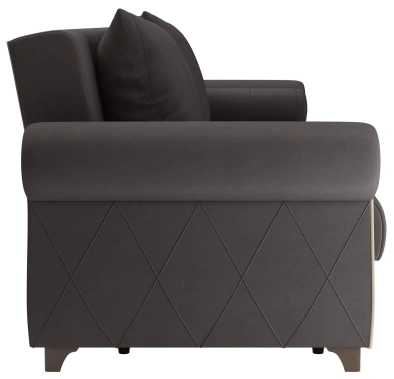 Диван "Порто" Ф (велюр Fresh эспрессо/ велюр Fresh крем) - Олмеко - фото в интернет-магазине Арктика