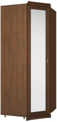 Спальня "Адажио" Шкаф угловой с зеркалом (старый клен) - каталог товаров магазина Арктика