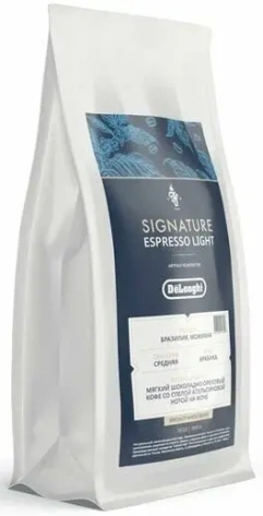 Кофе зерновой DeLonghi ESPRESSO LIGHT Blend 1кг - фото в интернет-магазине Арктика