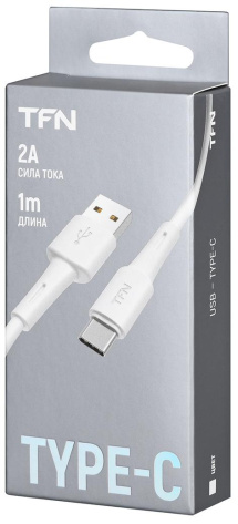 Кабель TFN USB-Type-C 1m White (TFN-CUSBCUSB1MWH)* - фото в интернет-магазине Арктика