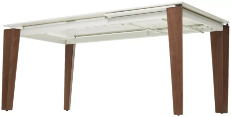 Стол обеденный ESMIR 180 (MATTE ARABESCATO/WHITE/ WALNUT) - М-Сити - фото в интернет-магазине Арктика