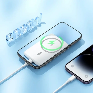 Аккумулятор внешний Hoco J140A Tony 5000mAh White magnetic - фото в интернет-магазине Арктика
