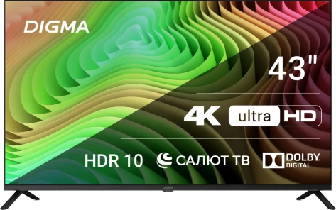 Телевизор Digma DM-LED43UBB40 UHD Smart TV - фото в интернет-магазине Арктика