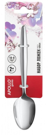 Набор чайных ложек "Marca" MAR-52 2 пр - Аполло - фото в интернет-магазине Арктика
