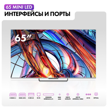 Телевизор Haier 65 Mini LED UHD Smart TV - фото в интернет-магазине Арктика