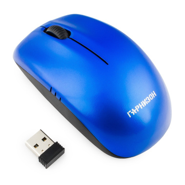 Мышь беспров. Гарнизон GMW-400B (синяя) USB - фото в интернет-магазине Арктика