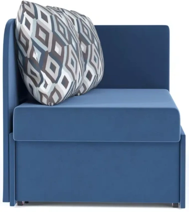 Диван "Фан" (01) синяя/подушки ромб синий - Столлайн - фото в интернет-магазине Арктика
