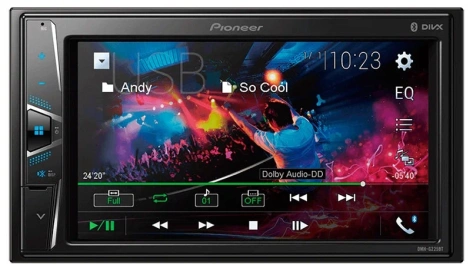 Автомагнитола Pioneer DMH-G225BT 2DIN - фото в интернет-магазине Арктика