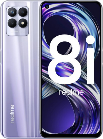 Мобильный телефон Realme 8i 4+128Gb Purple RMX3151 - фото в интернет-магазине Арктика
