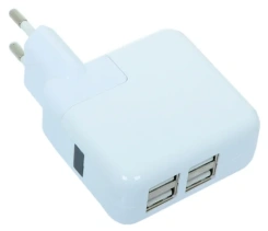 Зарядное устройство USB Gmini GM-WC-184-4USB (белый)  - каталог товаров магазина Арктика